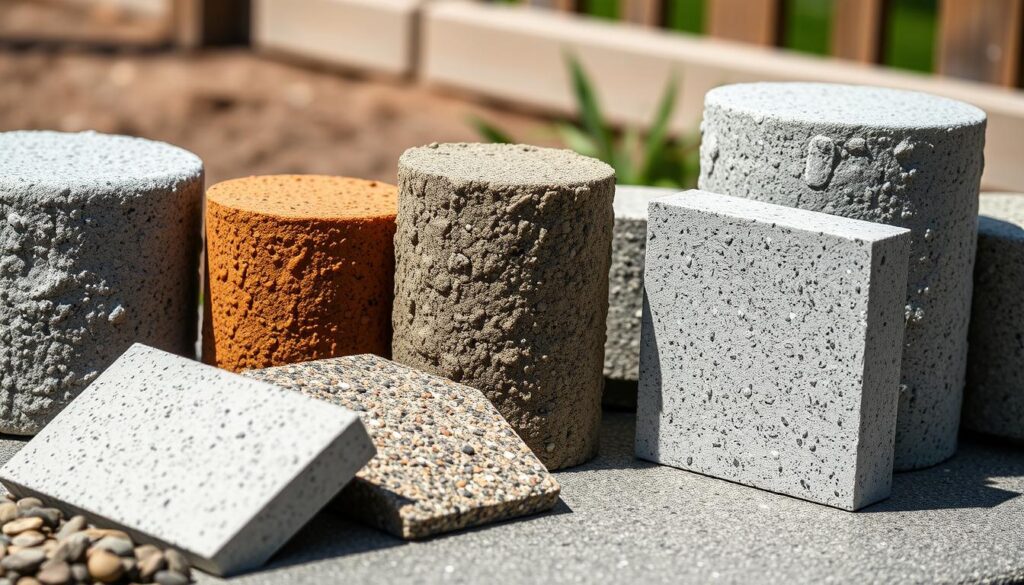 Betonarten für Zaunpfosten