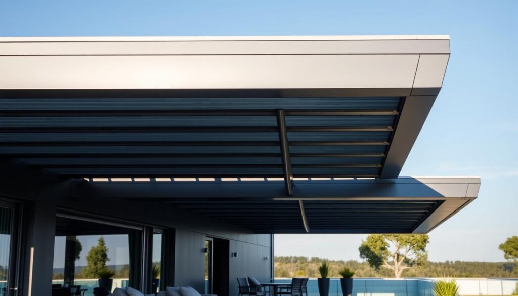 Design Terrassendach mit moderner Farbgestaltung Design Terrassendach mit moderner Farbgestaltung