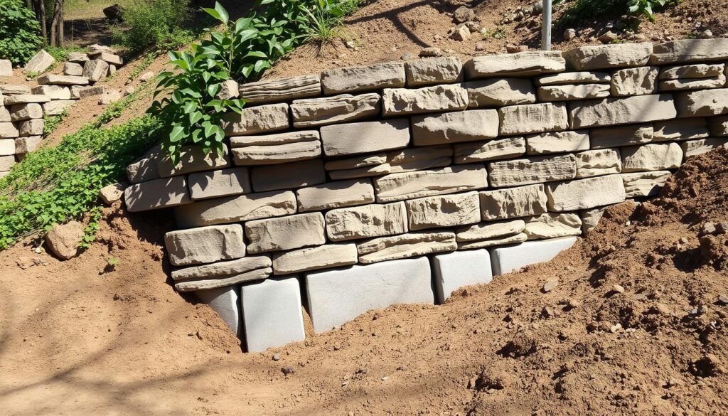 Fundament und Stabilität bei Hangsicherung