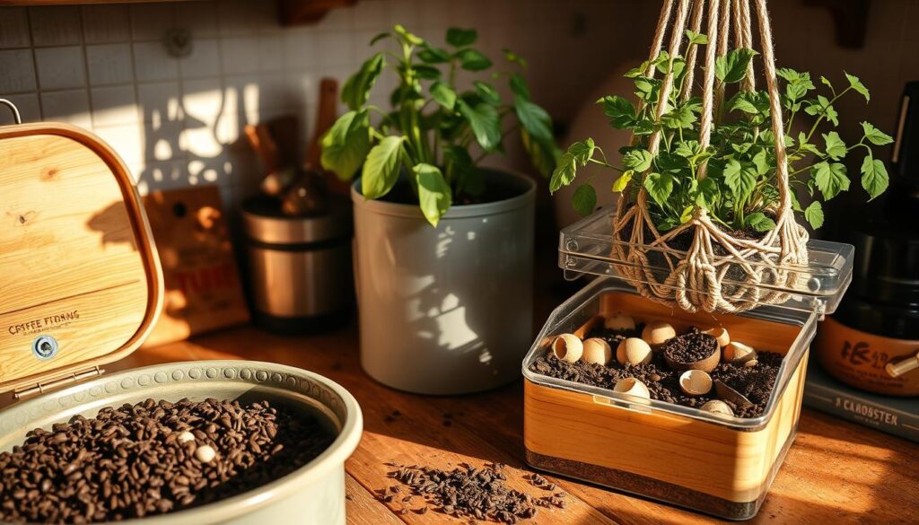 Kompostierungstechniken mit Kaffeesatz