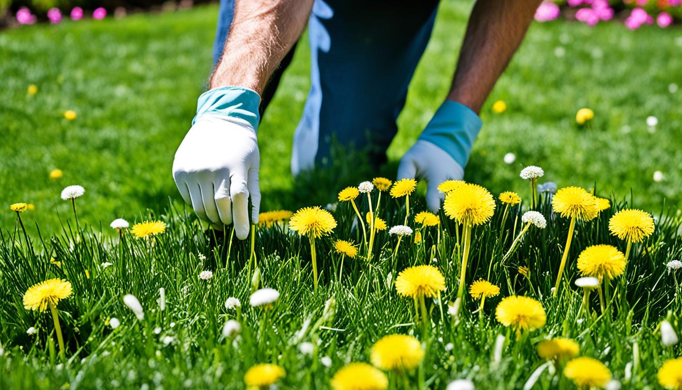 Entfernen Sie Löwenzahn im Garten Effektiv