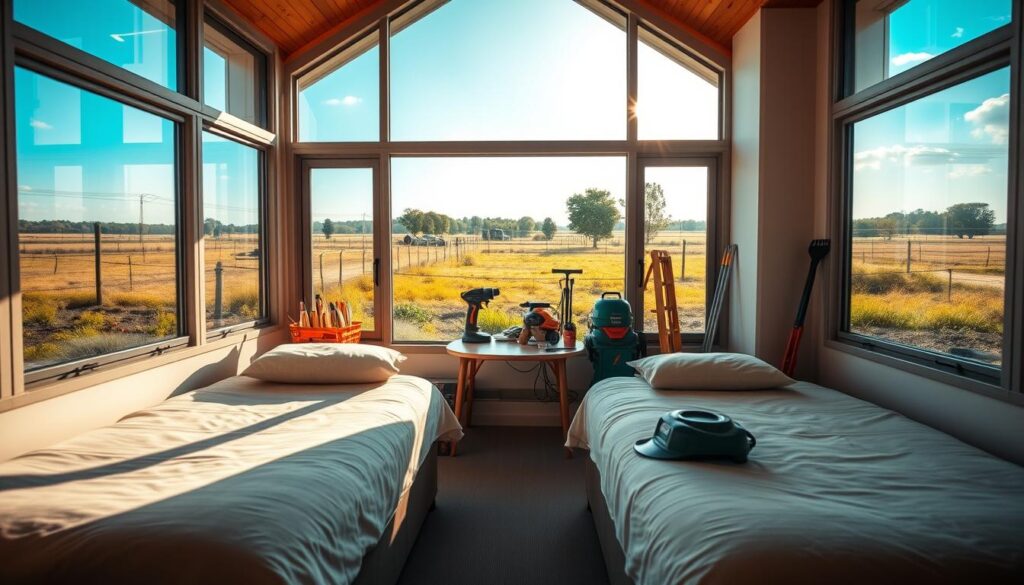 Monteurunterkunft für Landschaftsbauer mit optimaler Lage