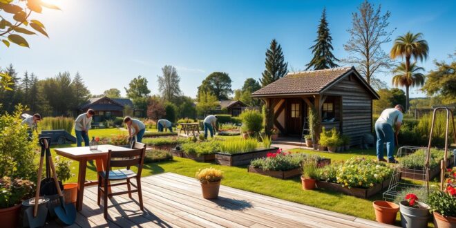 Monteurzimmer Gartenarbeiten