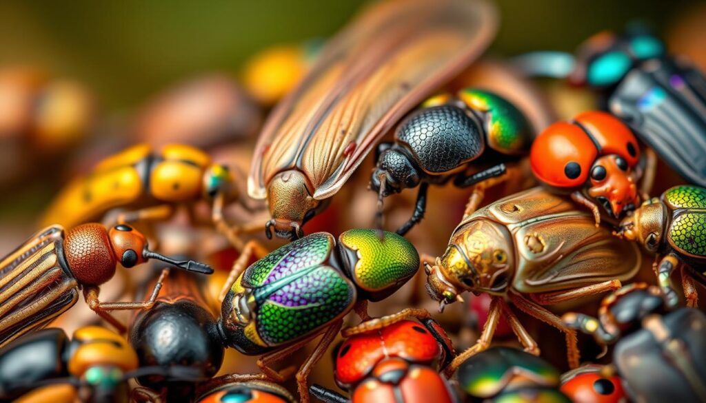 Muster und Färbung von Insekten