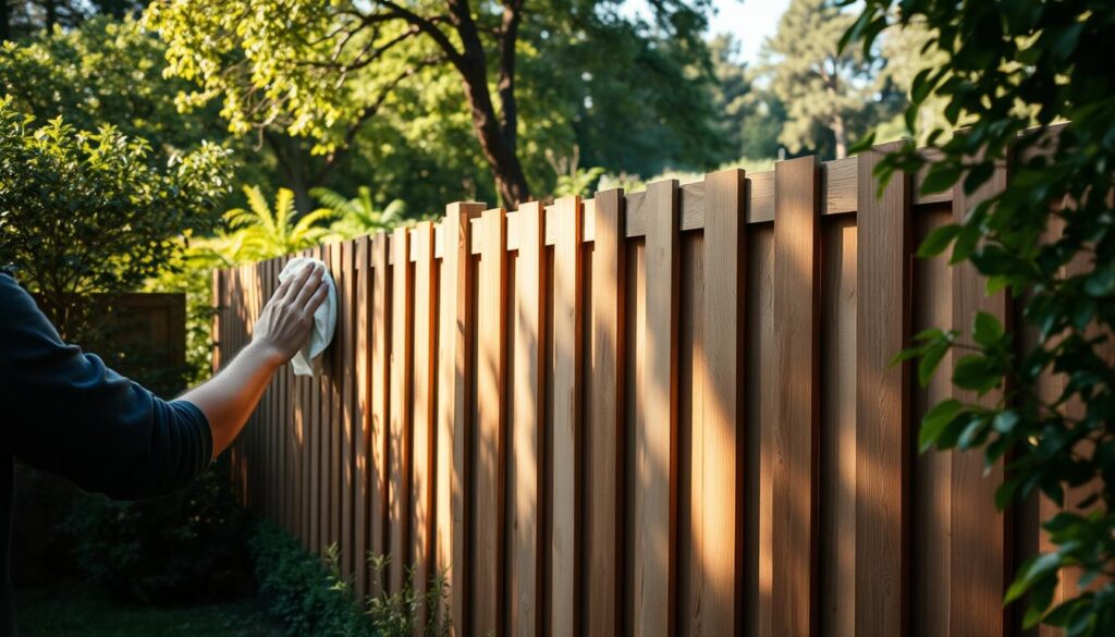 Pflege und Wartung des Sichtschutzes