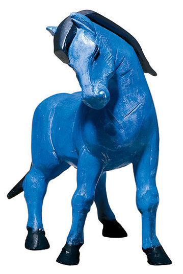 blaues pferd