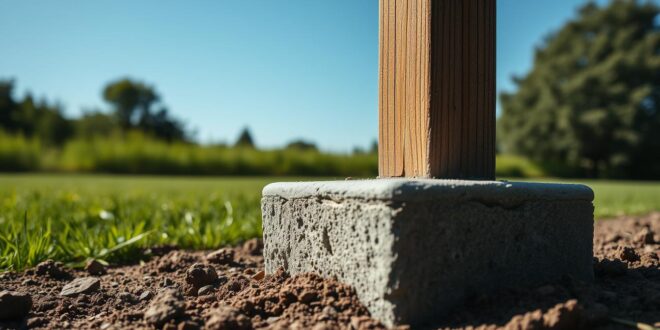 fundament zaunpfosten