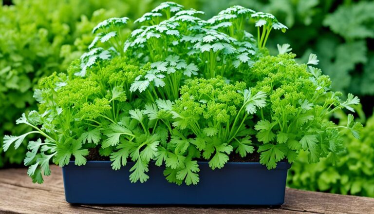 petersilie im Garten